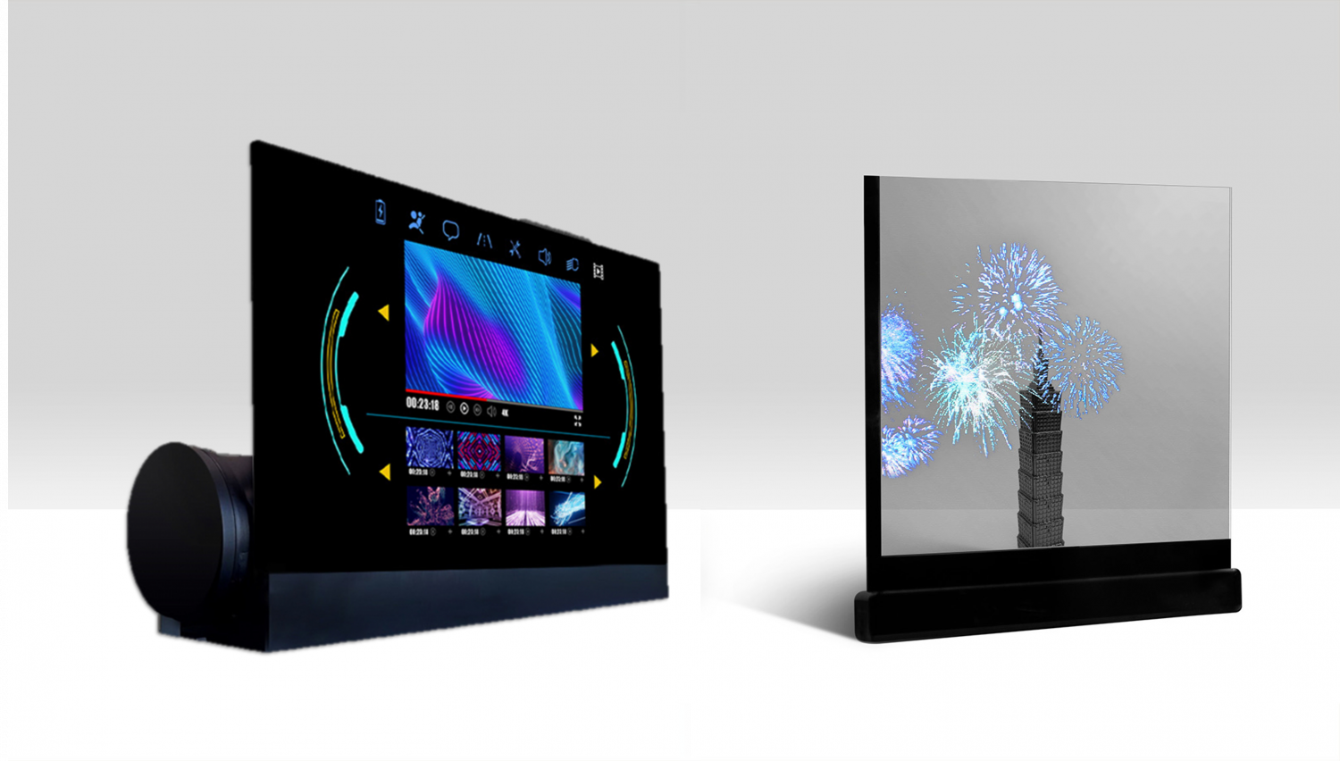 可卷式、折迭性、高透明